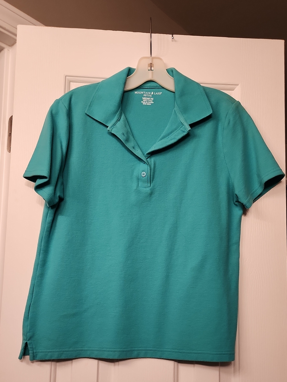 Mountain Lake Teal Short-Sleeve Polo